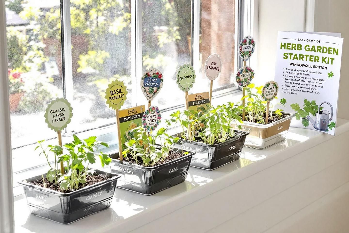 Herb Garden Starter Kit - Windowsill Edition